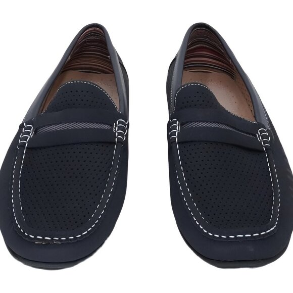 Stacy Adams Corby Moc Toe Saddle Loafers Navy US 12M main image 5